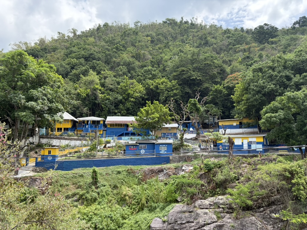 Grove Primary and Infant School on the hillside above the Hope River